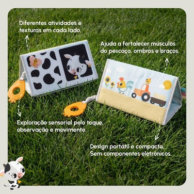 Brinquedo Sensorial 2 em 1 Tummy Time Tiny Love Farmers Fun Day - Tummy Time com mais interesse