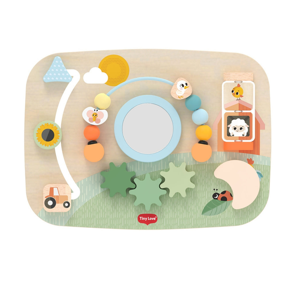 Painel de Atividades de Madeira Tiny Love Farmers Fun day - Para brincar por mais tempo